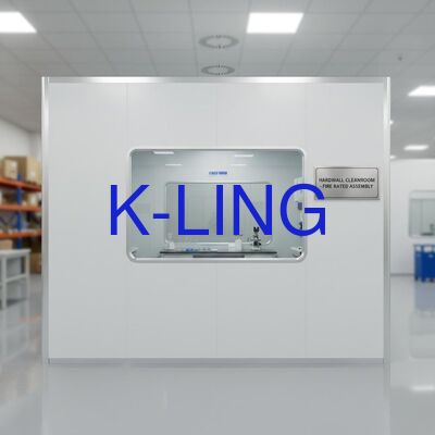 Muro Cortafuegos de Sala Limpia de Pared Dura con Ventana Transparente y Sala Limpia Modular de Rango de Purificación ISO5-ISO8
