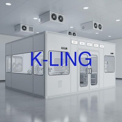 Sala Limpia Modular con Certificación ISO5/ISO6/ISO7/ISO8, Filtro HEPA y Prefiltro, y Suelo Antiestático de PVC para Fabricación Aeroespacial