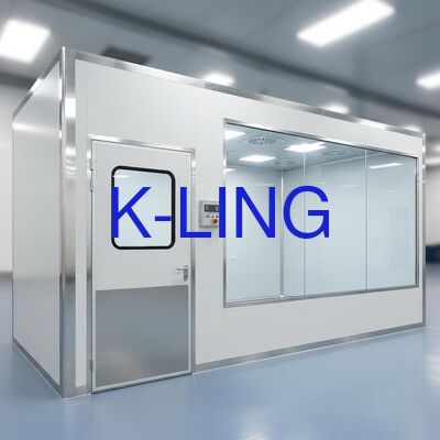 Salón limpio modular con filtros HEPA/ULPA 99,995% @ 0,3 μm, unidad de filtro de ventilador de 1175x1175x350 mm y clasificación ISO7