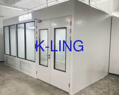 Unidad de filtro de ventilador integrada con filtros HEPA Sala limpia modular con ventana de vidrio orgánico de vacío de doble capa que proporciona control de contaminación