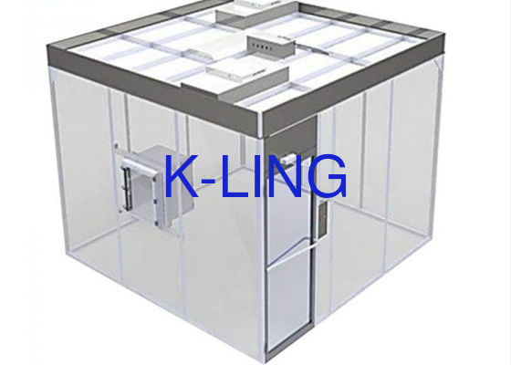 Sala limpia de paredes blandas de 220 V/50 HZ para producción de mascarillas médicas con sala limpia modular clase 10-100