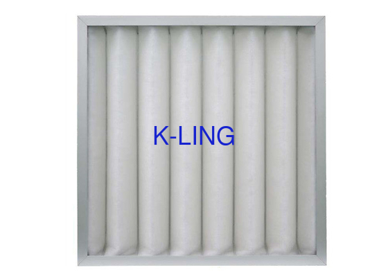 Los filtros de aire plisados tamaño de encargo del panel soldaron con autógena el marco metálico de la eficacia del alambre G1 G2 G3 G4