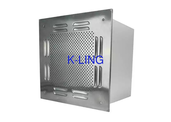Clase 100 de la caja del filtro de la salida de aire del acero 6 revestidos del polvo HEPA para el equipo del recinto limpio