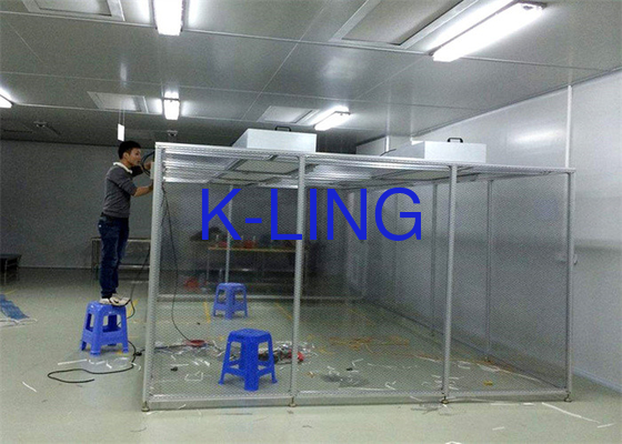 Flujo de aire unidireccional Sala limpia de pared blanda con ruido ≤ 75 dB y película de PVC de larga duración