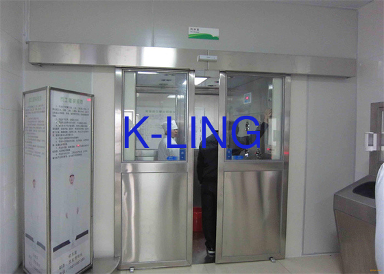 Sistema de protección con botón de parada de emergencia Ducha de aire con puerta corredera automática