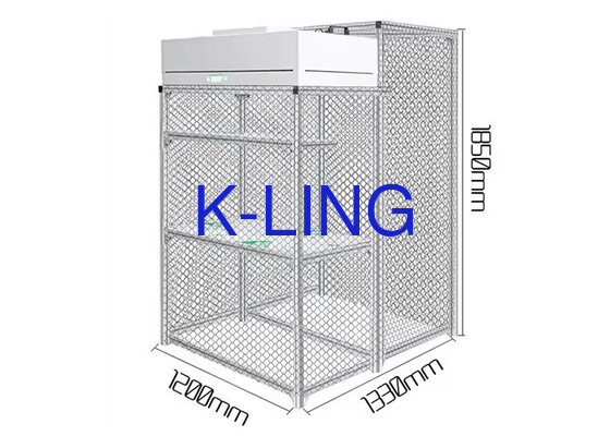 Cuadro de aluminio Flow Laminar Booth Flow Laminar Sala limpia H13-H14 Filtro HEPA