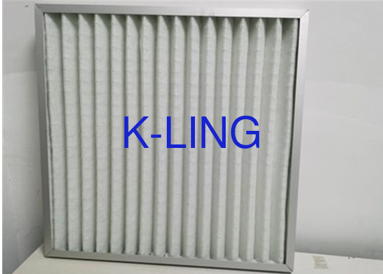 Eficiencia del filtro de purificador de aire de panel pliado 46mm/96mm G4 Porosidad de 5um