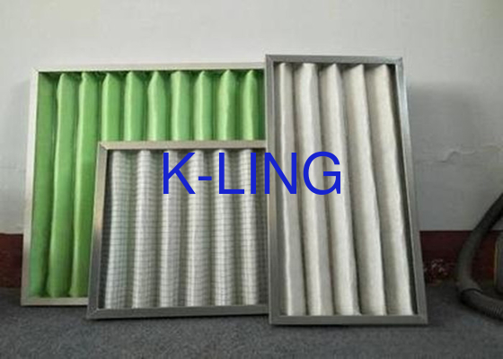 G4-F9 Filtro de aluminio con panel plissado Filtro de aire de 32 a 120 °F Rango de temperatura