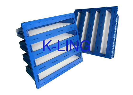 Filtro de banco de plástico con alta eficiencia de filtración 99,9% y capacidad de retención de polvo de 200-2400 g/m2