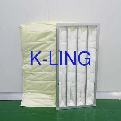 Filtro de bolsillo de aire de clase F5 para la purificación del aire en salas limpias