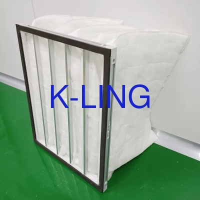 Filtro de bolsas de excelente rendimiento para salas limpias grado F5 F6 F7 F8