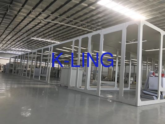 Sistema de sala limpia modular con filtro HEPA @ 0.3UM al 99,99%, tamaño personalizado y rango de purificación ISO5/6/7/8