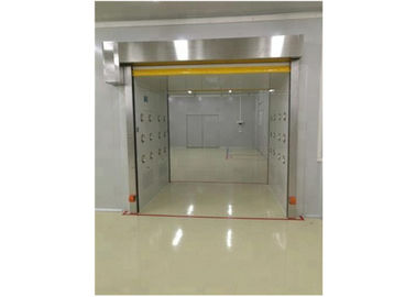 El acero en frío de cristal de la ducha de aire del recinto limpio de la puerta del perfil del soporte con cuece la pintura