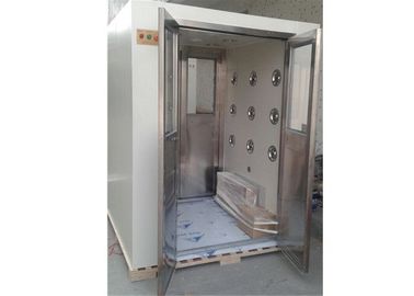 Medio túnel de cristal de la ducha de aire del cargo de la puerta del marco del SUS 304 para la entrada del recinto limpio