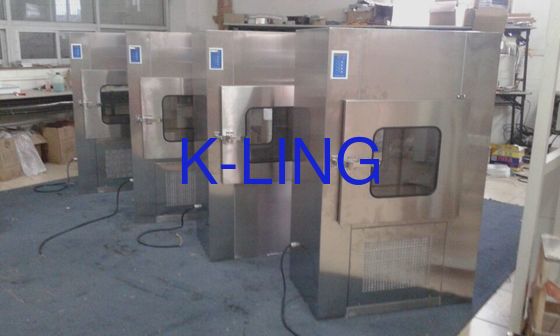 Caja de paso de la ducha de aire del acero inoxidable del sitio limpio de la comida con estándar de QS