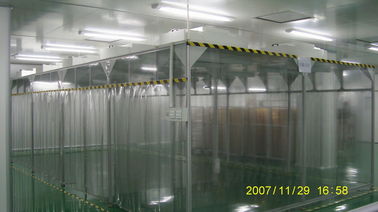 Sitio limpio de ISO8 Softwall/cabina vertical del flujo de aire laminar con la unidad de filtrado de H14 HEPA