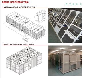 sitio limpio 1000 de Softwall de la farmacia de la clase de 110V 60HZ con la filtración de HEPA