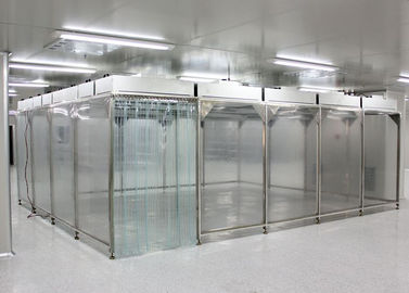 Sitio limpio de Softwall de la microelectrónica de la clase 10000 con la unidad de filtrado de la fan