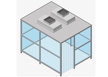 El sitio limpio de Softwall del laboratorio con HEPA filtra/cabina limpia movible