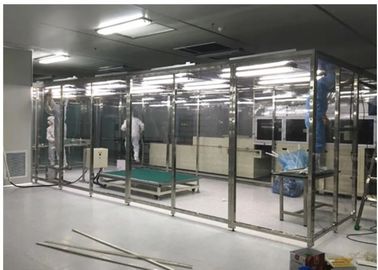 Sitio limpio de la clase 10000 de Softwall con la luz del LED/dispensación abajo de cabina del flujo