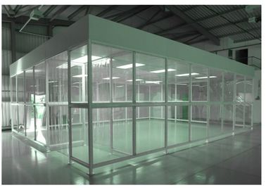 Acero durable del sitio limpio de Softwall con el marco revestido del polvo y techo para la fábrica de la electrónica