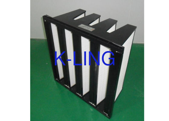 Marco plástico del filtro del banco de Purifie V del filtro del ISO con el volumen de aire grande