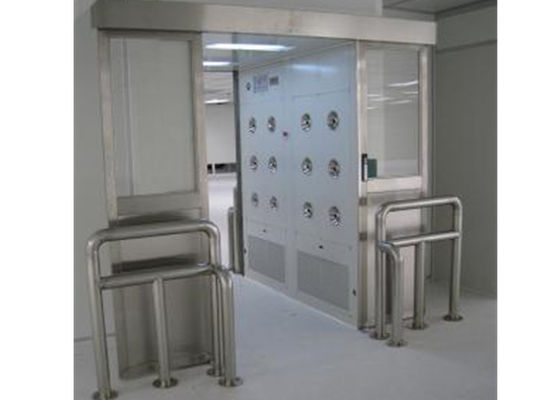 puertas deslizantes autos infrarrojas de acero inoxidables del túnel de la ducha de aire del grueso de 1.2m m
