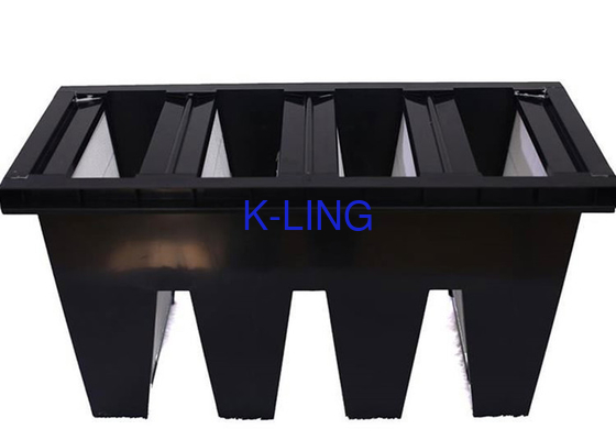 Tipo plástico purificador F6 F7 F8 F9 del filtro V/W del banco del marco V del aire