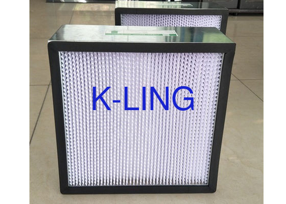 Filtro de aire profundo del plisado HEPA del separador de la cartulina para la eficacia H13 o H14 del hospital